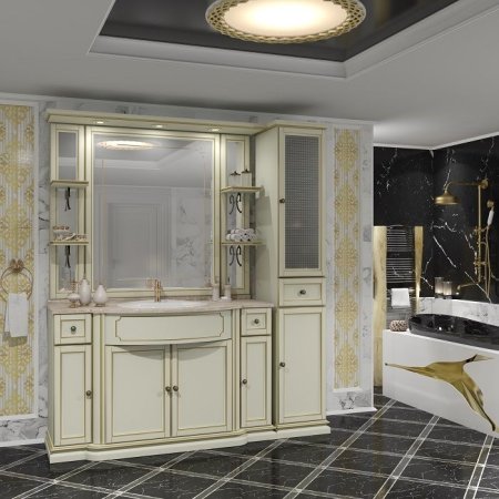 Зеркало Opadiris Корсо Оро 11 89 00-00000606 Слоновая кость с золотой патиной 