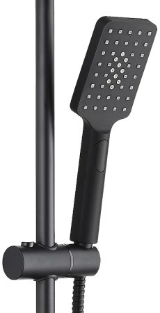 Душевая система Bond Cube B03-9488 с термостатом Черная матовая 