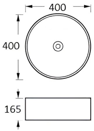 Раковина-чаша Aquatek 40 AQ5118-MB Черная матовая 