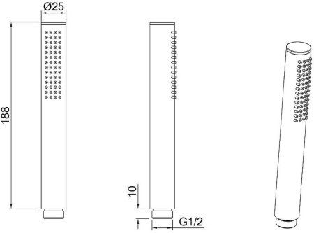 Ручной душ Allen Brau Priority 5.31020-00 Хром 