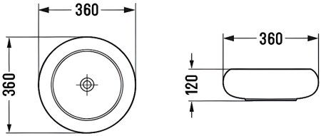 Раковина-чаша Comforty 36 113MC 00-00012227 Капучино матовая 
