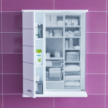 Зеркало-шкаф Санта Омега 60 левый свет 