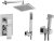 Душевая система Paffoni Elle KITZEL018CR/M с гигиеническим душем Хром 