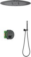 Душевая система встроенная с термостатом Timo Saona черный (SX-2370/03SM)