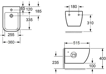 Биде Allen Brau Infinity 4.21006.20 подвесное Белое 
