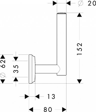 Держатель для запасных рулонов Hansgrohe Logis Classic 