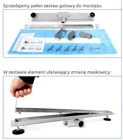 Душевой канал 600 мм 2 в 1 с основой под плитку Rea Neo&Pure N REA-G0091 