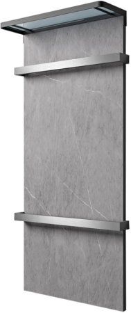 Электрический полотенцесушитель Black&White N-388AG 40x90 388AG с полкой Armani Grey 