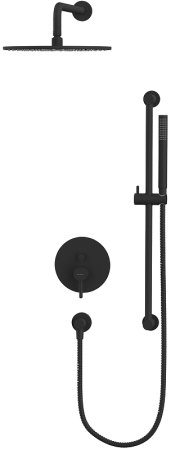 Душевая система Whitecross Y black YSET05BL Черная матовая 
