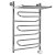 Полотенцесушитель электрический Ника Curve ЛZ/ВП 80х60 правый тэн 