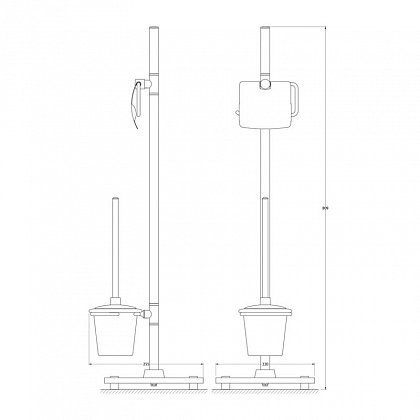 Стойка для туалета FBS Universal UNI 309 