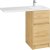Тумба под раковину Aquaton Лондри 105 1A267001LH0C0 Дуб Сантана без фасада 