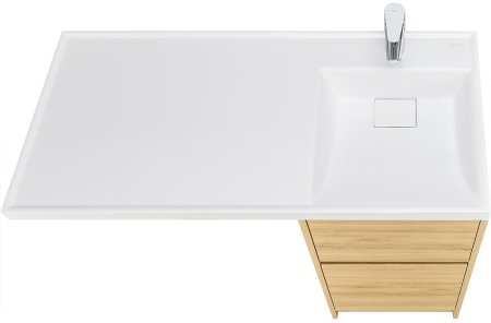 Тумба под раковину Aquaton Лондри 105 1A267001LH0C0 Дуб Сантана без фасада 