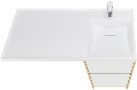 Тумба под раковину Aquaton Лондри 105 1A267001LH0C0 Дуб Сантана без фасада 