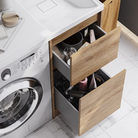 Тумба под раковину Aquaton Лондри 105 1A267001LH0C0 Дуб Сантана без фасада 