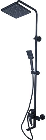 Душевая система Agger Brilliant A0394444 Черная матовая 