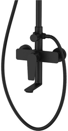 Душевая система Agger Brilliant A0394444 Черная матовая 