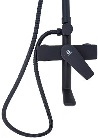 Душевая система Agger Brilliant A0394444 Черная матовая 