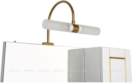 Зеркало-шкаф Aquanet Честер 75 белый/золото 