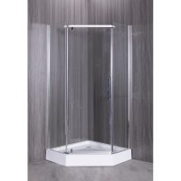 Душевой уголок Esbano ESD-8170 с поддоном 100x100 см, профиль хром, стекло прозрачное
