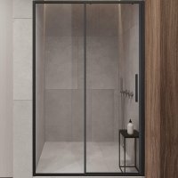 Душевая дверь Vincea Slim-U 120 VDS-2SU120CLB профиль Черный матовый стекло прозрачное Душевая дверь Vincea Slim-U 120 VDS-2SU120CLB профиль Черный матовый стекло прозрачное