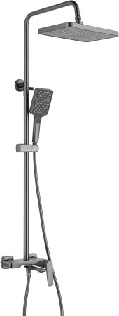 Душевая система Shevanik S4226T, оружейная сталь 