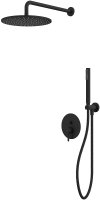 Душевая система Whitecross Y black YSET04BL Черная матовая