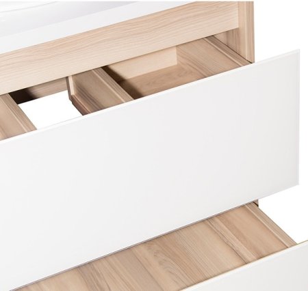 Тумба под раковину Style Line Монако 60 ЛС-00000622 подвесная Ориноко Белый лакобель 