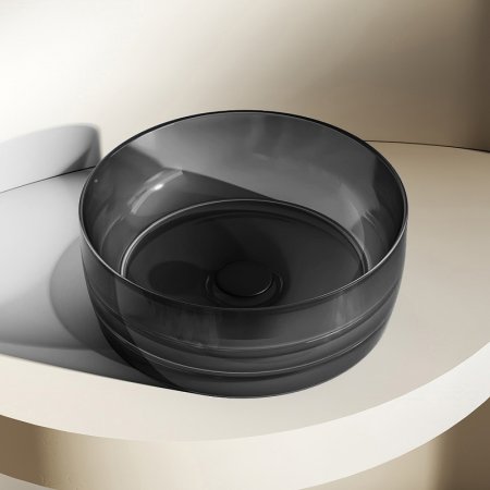 Раковина-чаша Abber Kristall 40 AT2804Onyx Черная 