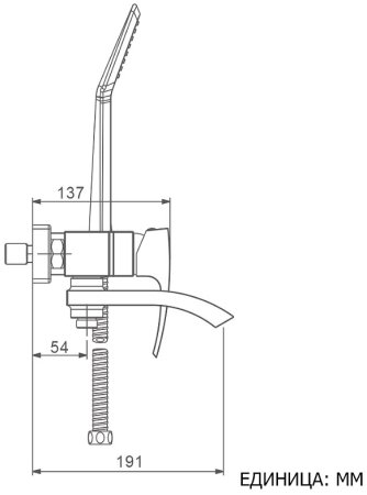 Смеситель для ванны Gappo G07 G3207 Хром 