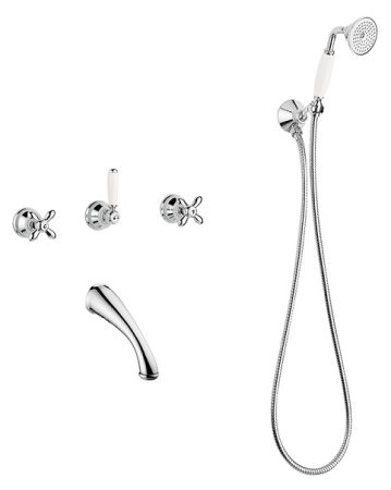 Смеситель Migliore Princeton Plus ML.PRP-8018 Cr для ванны с душем 