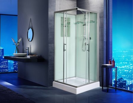 Душевая кабина WeltWasser WW500 Laine 901 90x90 10000003259 профиль Хром стекло прозрачное 