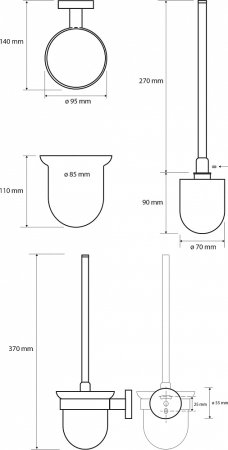 Ершик Bemeta Dark 104113010 