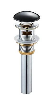 Донный клапан без перелива SantiLine SL-104 Чёрный 