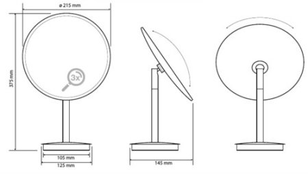 Косметическое зеркало Bemeta 116401412 
