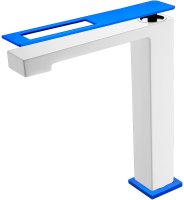 Смеситель для раковины Boheme Q 142-WUW Белый Синий