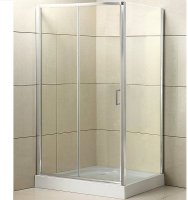 Душевой уголок BelBagno Uno 120x80 UNO-AH-1-120/80-C-Cr профиль Хром стекло прозрачное