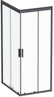 Душевой уголок AM.PM Gem S 100х80 W93G-404-100280-BT профиль Черный матовый стекло прозрачное