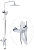 Душевая система Rose R1336F, белый/хром Душевая система Rose R1336F, белый/хром