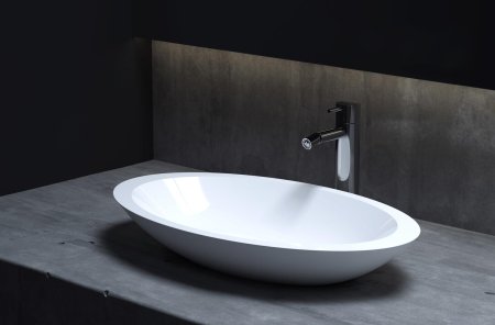 Раковина накладная матовая 58x35 Salini CALLISTA 102 1101202SM 