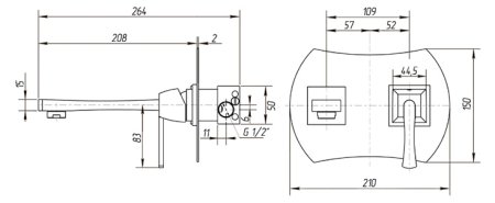Смеситель Migliore Opera ML.OPR-6046 Cr для раковины 