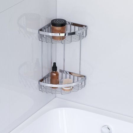 Полка корзина AM.PM Sense L A7452200 угловая Хром 