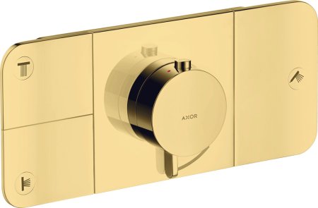 Термостат Axor One 45713990 для душа, полированное золото 