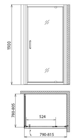 Душевой уголок Gemy Sunny Bay S28150-A80 