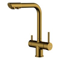 Смеситель WasserKRAFT A8387 для кухонной мойки, золото