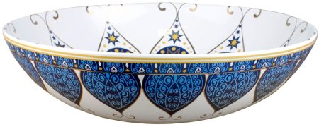 Раковина-чаша Bronze de Luxe Lotos 40 5008 Белая Синяя 