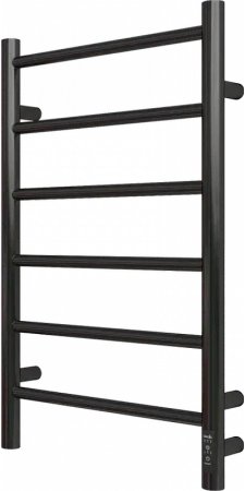 Электрический полотенцесушитель Grois Laura GR-131 400x 700 П6 RAL9005 R Черный матовый 