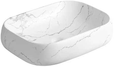 Раковина-чаша Ceruttispa 57 CR0086 MMW2 СТ9548 Белый матовый мрамор 