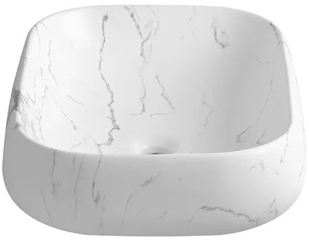 Раковина-чаша Ceruttispa 57 CR0086 MMW2 СТ9548 Белый матовый мрамор 
