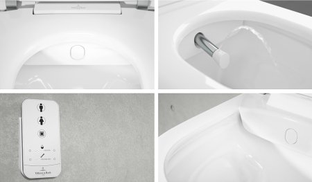 Унитаз подвесной Villeroy & Boch Viclean безободковый, альпийский белый 